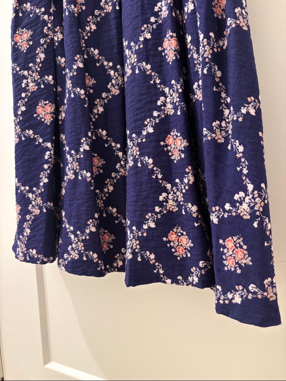 NWT [Altar'd State] Azura Mini Floral Puff Sleeve Lace Trim Dress Women’s XXS - Picture 9 of 14